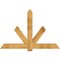 Ekena Millwork Kennewick Rough Sawn Timber Gable Bracket, Western Red Cedar, 72"W x 48"H x 4"D x 6"F, 16/12 Pitch GBW072X48X0406KEN00RWR - alternate 1